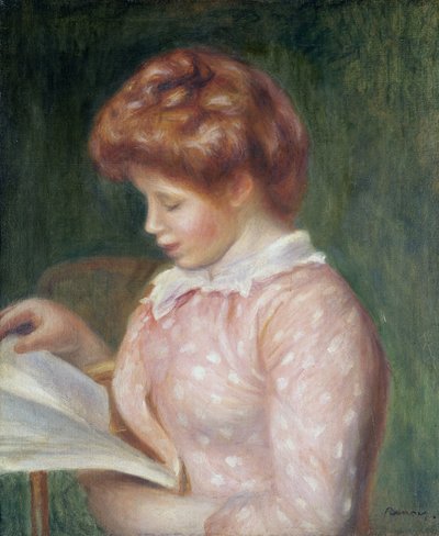 Joven leyendo de Pierre Auguste Renoir